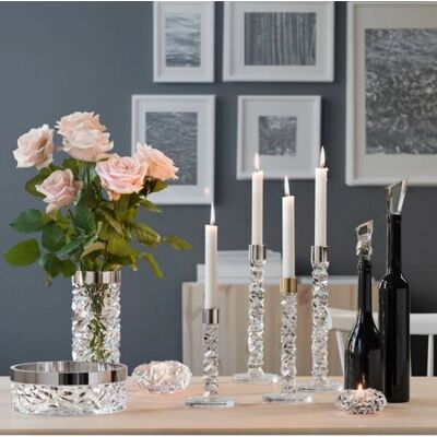 Orrefors Carat Vase - Elegant Sølv 24cm/25cm Orrefors Carat Vase - Elegant Sølv 24cm/25cm