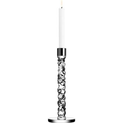 Orrefors Carat Lysestage - Moderne, Klar Glas, 29,7cm Orrefors Carat Lysestage - Moderne, Klar Glas, 29,7cm