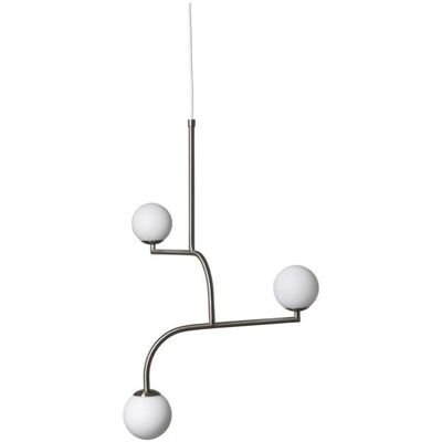 Pholc Mobil 70 Taklampe - Nikkel/Opal - Nordisk Design Pholc Mobil 70 Taklampe - Nikkel/Opal - Nordisk Design