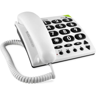 Doro PhoneEasy 311c Weißes Big Button Schnurgebundenes Telefon - Telefon Doro PhoneEasy 311c Weißes Big Button Schnurgebundenes Telefon - Telefon