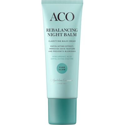 Aco Pure Glow Rebalancing Night Balm - Nattbalm Aco Pure Glow Rebalancing Night Balm - Nattbalm