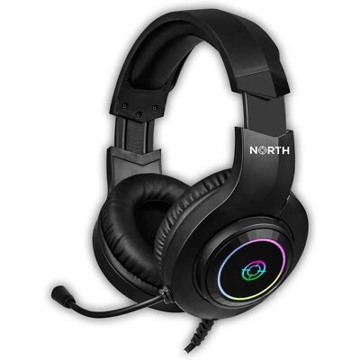 NORTH H100 RGB Gaming-Headset - Ergonomisch, Mikrofon, RGB NORTH H100 RGB Gaming-Headset - Ergonomisch, Mikrofon, RGB