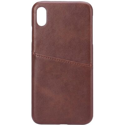 Onsala iPhone X / XS Max Brauner Slim-Case mit Kartenfach Onsala iPhone X / XS Max Brauner Slim-Case mit Kartenfach