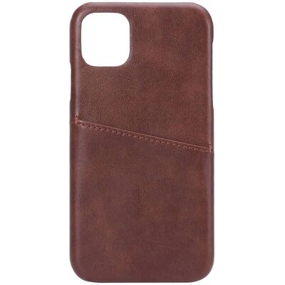 Coque pour iPhone 11 Marron ONSALA Cuir Végan Fin - Coque de Téléphone - Publicité Coque pour iPhone 11 Marron ONSALA Cuir Végan Fin - Coque de Téléphone - Publicité