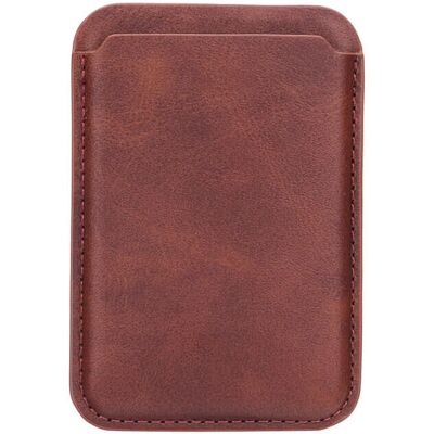 Porte-cartes Magnétique Onsala - Faux cuir - Marron - Porte-cartes - Publicité Porte-cartes Magnétique Onsala - Faux cuir - Marron - Porte-cartes - Publicité