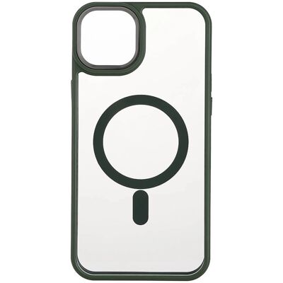 Onsala iPhone 15 Plus Grünes Transparentes MagSafe Case - Handyhülle Onsala iPhone 15 Plus Grünes Transparentes MagSafe Case - Handyhülle