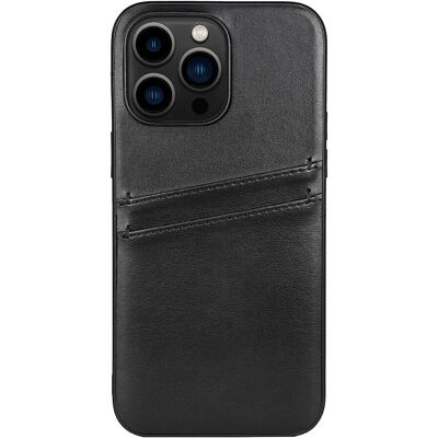 Veganskt Läder Buffalo till iPhone 14 Pro Max - Kortplatshållare Skydd Veganskt Läder Buffalo till iPhone 14 Pro Max - Kortplatshållare Skydd