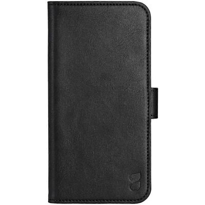 Coque à rabat en cuir recyclé GEAR pour iPhone 16 Pro Max noir avec emplacements pour cartes - Publicité Coque à rabat en cuir recyclé GEAR pour iPhone 16 Pro Max noir avec emplacements pour cartes - Publicité