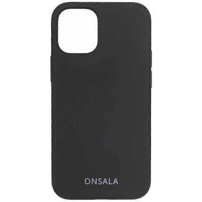 Coque en silicone ONSALA pour iPhone 12 Mini - Noir - Publicité Coque en silicone ONSALA pour iPhone 12 Mini - Noir - Publicité
