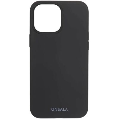 Onsala Coque en Silicone Noire pour iPhone 13 Pro Max - Coque - Publicité Onsala Coque en Silicone Noire pour iPhone 13 Pro Max - Coque - Publicité