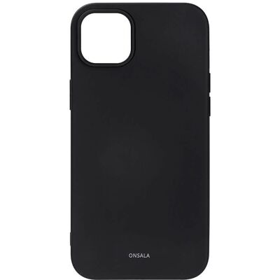 Coque arrière en silicone noir pour iPhone 14 Plus 6.7" - Publicité Coque arrière en silicone noir pour iPhone 14 Plus 6.7" - Publicité