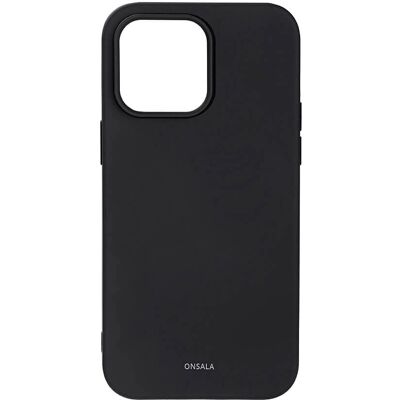 Coque en silicone ONSALA pour iPhone 14 Pro Max - Noir - Publicité Coque en silicone ONSALA pour iPhone 14 Pro Max - Noir - Publicité