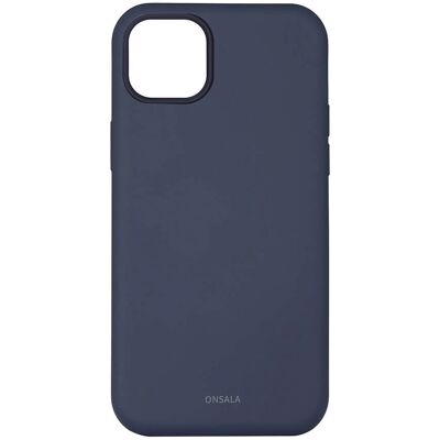 Coque en Silicone Bleu Foncé pour iPhone 14 Plus - Protection Mobile - Publicité Coque en Silicone Bleu Foncé pour iPhone 14 Plus - Protection Mobile - Publicité