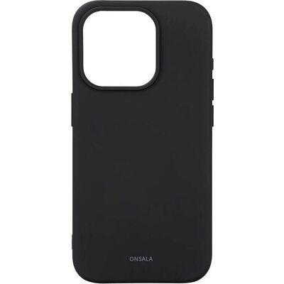 Onsala iPhone 15 Pro Recycling MagSafe Silikonhülle - Schwarz Onsala iPhone 15 Pro Recycling MagSafe Silikonhülle - Schwarz