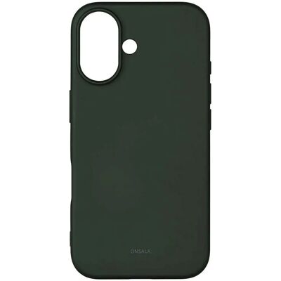 Onsala iPhone 16 Olive Green Silikone Cover - MagSafe Onsala iPhone 16 Olive Green Silikone Cover - MagSafe
