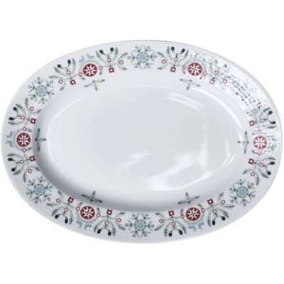 Rörstrand Swedish Grace Vinter Oval Fat - 32cm - Louise Adelborg Rörstrand Swedish Grace Vinter Oval Fat - 32cm - Louise Adelborg