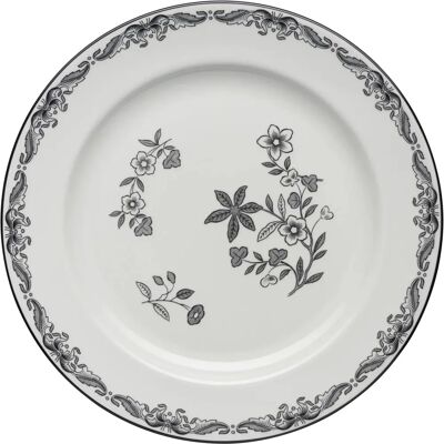 Svart Ostindia Tallrik - 27cm - Nils Emil Lundström Svart Ostindia Tallrik - 27cm - Nils Emil Lundström
