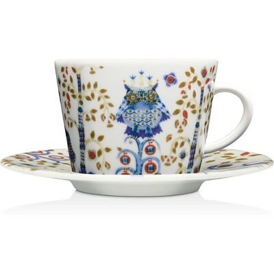 Iittala Taika Kaffekopp - Hvit - 20cl med fat Iittala Taika Kaffekopp - Hvit - 20cl med fat