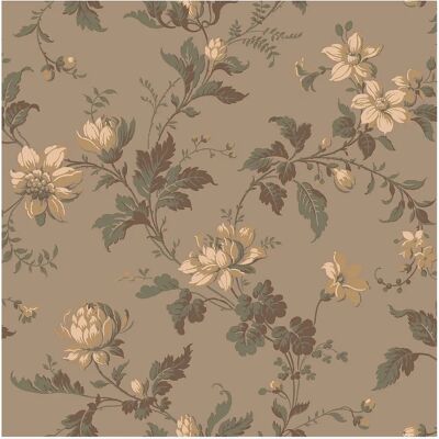 Boråstapeter Modell 4520 Braune Blumen Tapete - Tapete Boråstapeter Modell 4520 Braune Blumen Tapete - Tapete