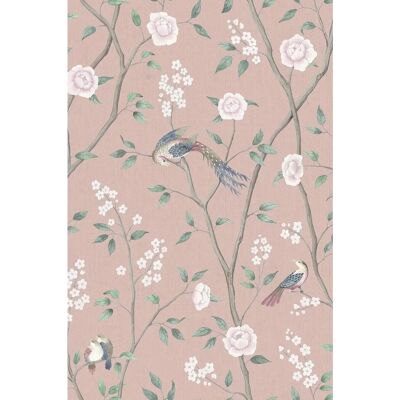 Boråstapeter Roosa 1901 - Paradise Birds Tapet - Rosa og Romantisk Boråstapeter Roosa 1901 - Paradise Birds Tapet - Rosa og Romantisk