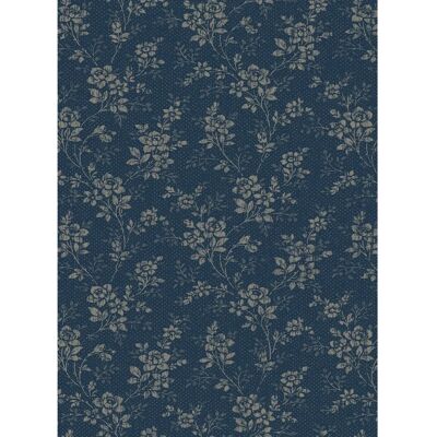 Boråstapeter Hip Rose Blå Tapet - Vintage blomsterdesign Boråstapeter Hip Rose Blå Tapet - Vintage blomsterdesign