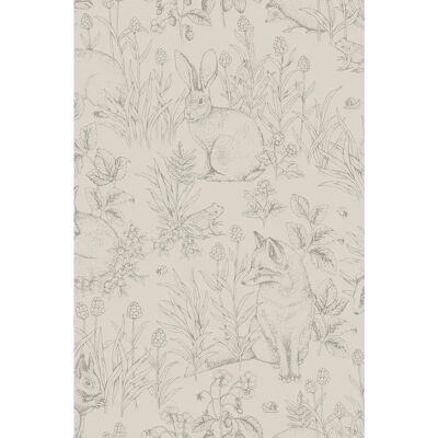 Boråstapeter Forest Friends Beige Unisex - Tapet Boråstapeter Forest Friends Beige Unisex - Tapet
