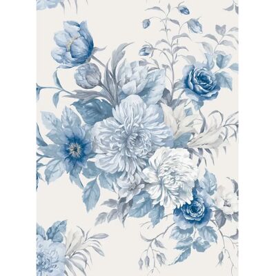 Boråstapeter - Floral Charm - Blå - Tapet 6140 Boråstapeter - Floral Charm - Blå - Tapet 6140