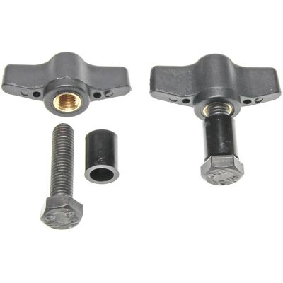 Brodit Kit de Fixation - 2 Vis, Entretoises, Écrous à Aile Brodit Kit de Fixation - 2 Vis, Entretoises, Écrous à Aile