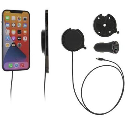 Brodit 216324 Support magnétique sans fil pour iPhone - Support téléphone et chargeur sans fil Brodit 216324 Support magnétique sans fil pour iPhone - Support téléphone et chargeur sans fil