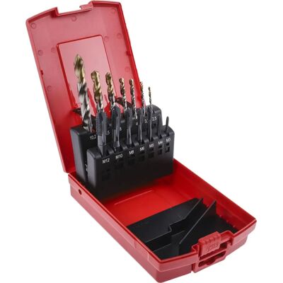 Dormer M3-M12 Gewindebohrer-Set - 14 Stück Dormer M3-M12 Gewindebohrer-Set - 14 Stück