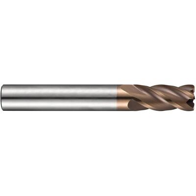 Dormer Schaftfräser - Radius 0,3 mm - 92 mm Länge - TiSiN Dormer Schaftfräser - Radius 0,3 mm - 92 mm Länge - TiSiN