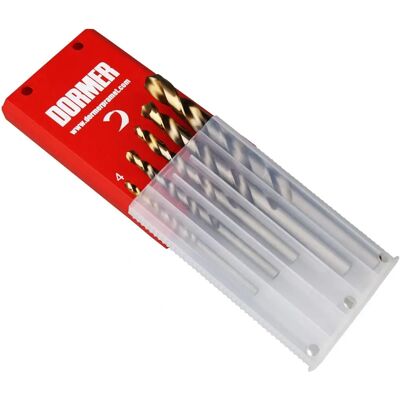 Dormer A08910 Satz A002 HSS TiN beschichtete Spiralbohrer - 4-10mm Dormer A08910 Satz A002 HSS TiN beschichtete Spiralbohrer - 4-10mm