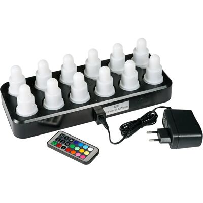 Duni LED Multicolour Set - Wiederaufladbar, 12 LEDs, Multi, 8h Duni LED Multicolour Set - Wiederaufladbar, 12 LEDs, Multi, 8h