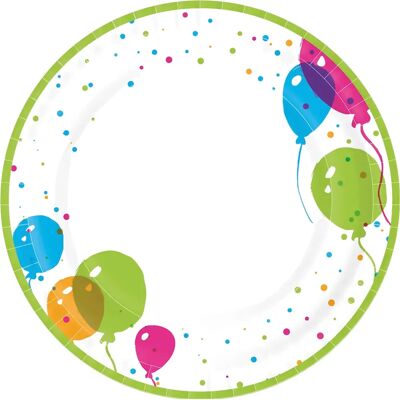 Duni 192233 Splash Balloons Pappteller - Party Pappteller Duni 192233 Splash Balloons Pappteller - Party Pappteller