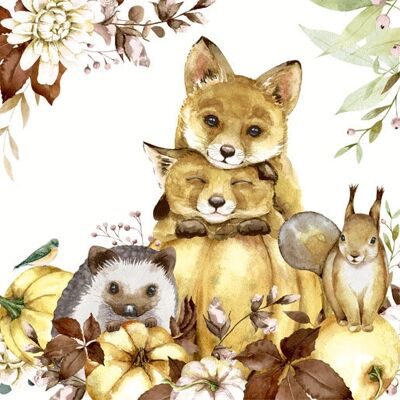 Paper Design - Nature Cuteness - White - Napkins - Publicité Paper Design - Nature Cuteness - White - Napkins - Publicité
