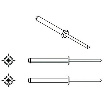 Arvid Nilsson Stål-Åpen Aluminium/Nagle 4,8x20 - Spiker Arvid Nilsson Stål-Åpen Aluminium/Nagle 4,8x20 - Spiker