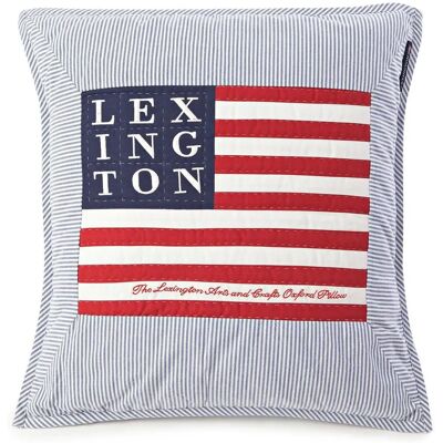 Lexington Logo Arts & Crafts tyynynpäällinen - 50x50 - Sininen/Valkoinen Lexington Logo Arts & Crafts tyynynpäällinen - 50x50 - Sininen/Valkoinen