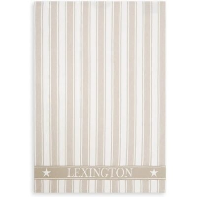 Toalla de cocina de algodón a rayas de waffle Icons - Beige Toalla de cocina de algodón a rayas de waffle Icons - Beige