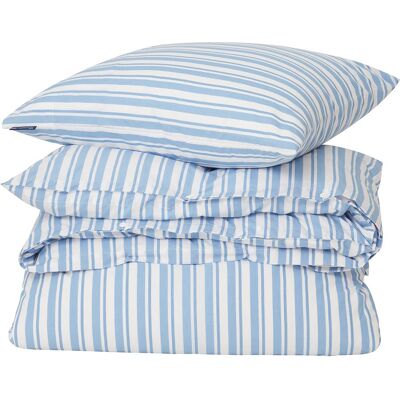 Lexington - Rustfritt bomullsstoff sengesett - Blå 220x220 Lexington - Rustfritt bomullsstoff sengesett - Blå 220x220