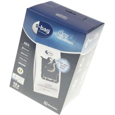 Sacs d'aspirateur Electrolux E201SM - Performance Longue - 12 pièces - Publicité Sacs d'aspirateur Electrolux E201SM - Performance Longue - 12 pièces - Publicité