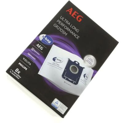 AEG GR210SM - Pack de 8 Sacs à Poussière Synthétiques & Filtres AEG GR210SM - Pack de 8 Sacs à Poussière Synthétiques & Filtres