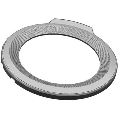 AEG Ruby Etuovehyn kehys - ovi, musta/harmaa, Ø490,2mm AEG Ruby Etuovehyn kehys - ovi, musta/harmaa, Ø490,2mm