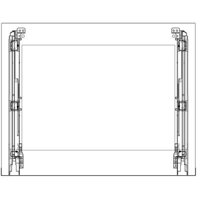Faure Oven Deur Glas - Zwart - 594x466mm Faure Oven Deur Glas - Zwart - 594x466mm