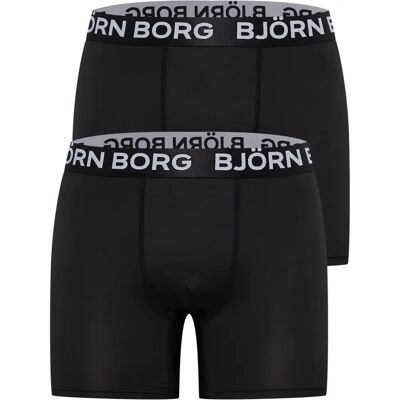Bjorn Borg Heren 2-Pack Performance Boxers - Zwart - Maat: 32/33/32 Bjorn Borg Heren 2-Pack Performance Boxers - Zwart - Maat: 32/33/32