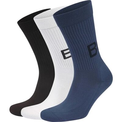 Bjorn Borg 3-Pack Crew Socks - Multicolour - Socks Bjorn Borg 3-Pack Crew Socks - Multicolour - Socks
