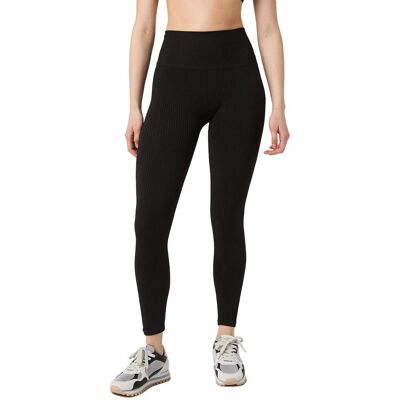 Björn Borg Collants Studio Seamless Ribbed - Noir - Leggings - Publicité Björn Borg Collants Studio Seamless Ribbed - Noir - Leggings - Publicité