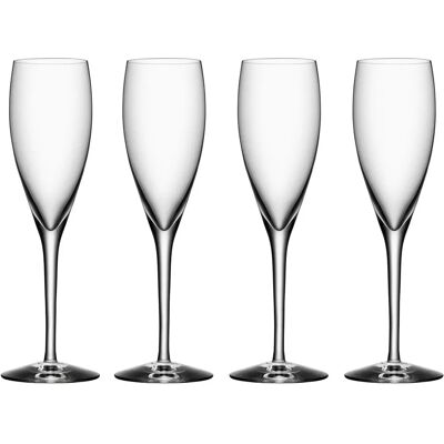 Orrefors Champagneglassene - 18cl, 4-pakning - Elegant og oppvaskmaskinsikker Orrefors Champagneglassene - 18cl, 4-pakning - Elegant og oppvaskmaskinsikker