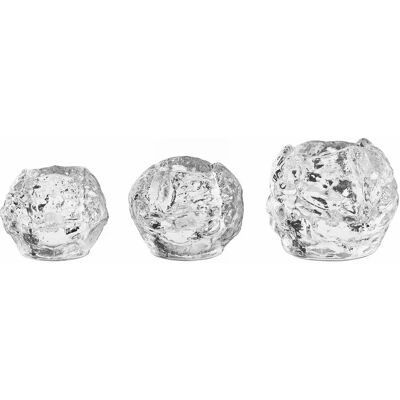 Kosta Boda Snowball - 3-piece Candle Holder, Decorative Dish, Classic Sweden - Winter Decor Kosta Boda Snowball - 3-piece Candle Holder, Decorative Dish, Classic Sweden - Winter Decor
