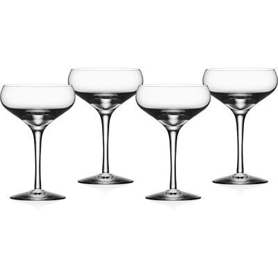 Orrefors Champagne Bowl Coupe - 21cl Sett med 4 Orrefors Champagne Bowl Coupe - 21cl Sett med 4
