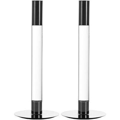 Orrefors Lumiere Kerzenständer Silber 26cm - Kerzenständer Orrefors Lumiere Kerzenständer Silber 26cm - Kerzenständer